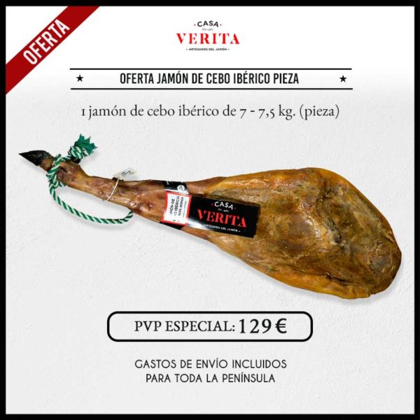 OFERTA jamon cebo pieza