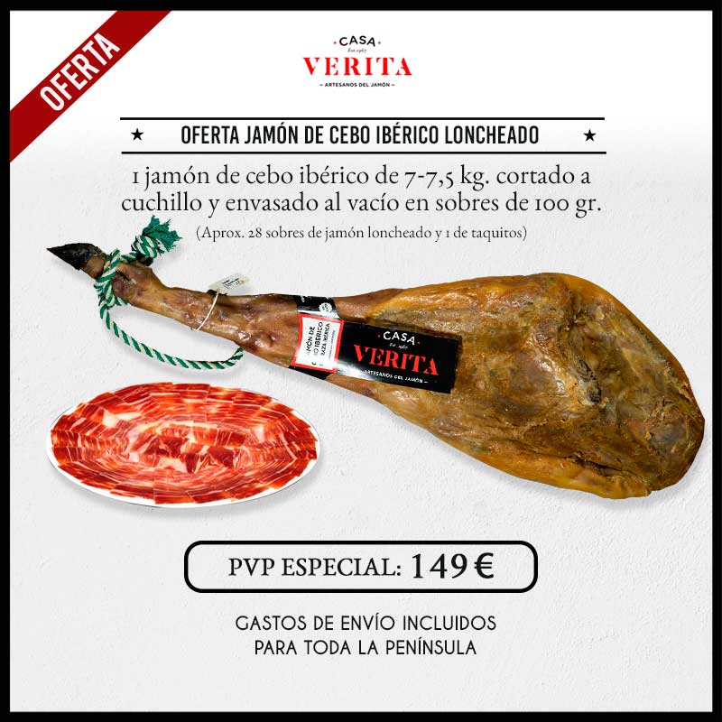Jamón de cebo ibérIco loncheado oferta