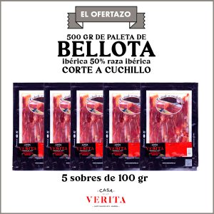El ofertazo: 500 gr de paleta de bellota ibérica 50% raza ibérica