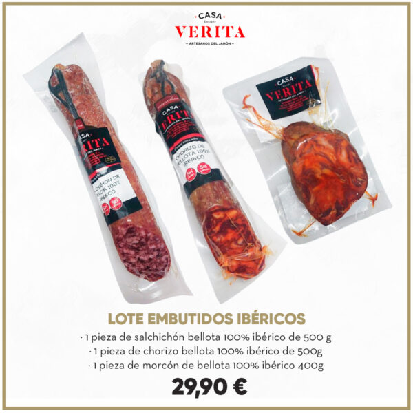 Oferta Lote embutidos de bellota 100% ibéricos