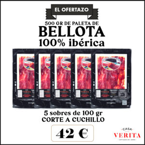 El ofertazo: 500 gr de paleta de bellota 100% ibérica